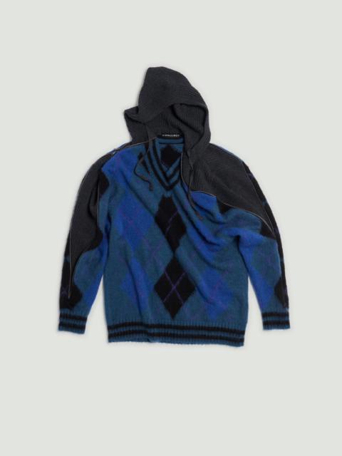 Zip Insert Hood Pullover