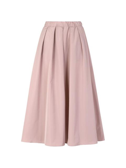 plated midi skirt