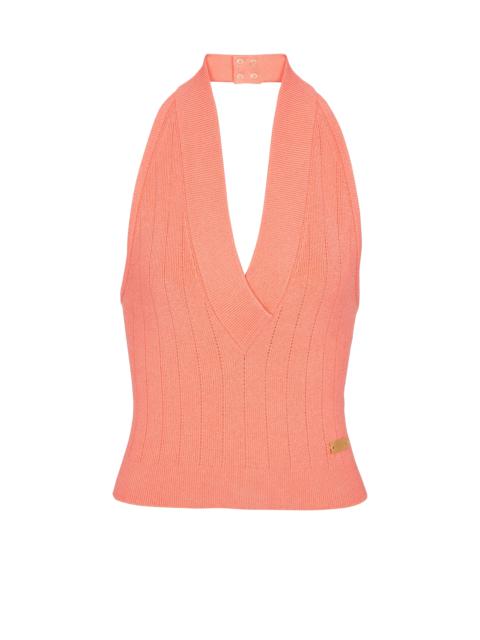 Balmain Knit backless top | REVERSIBLE