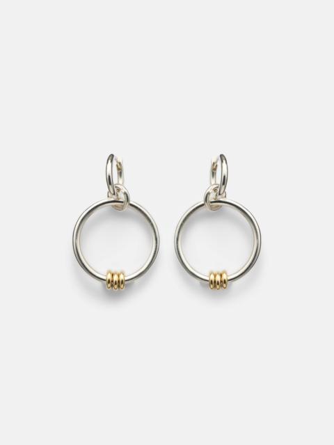 Asha sterling silver and 18kt gold earrings