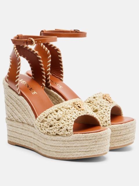 Medusa espadrille wedge sandals