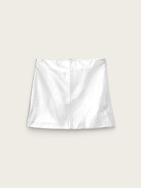 RENAI LEATHER MINI SKIRT
