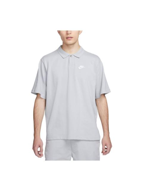 Nike Club Polo Matchup Shirt 'Light Grey' DX0618-077