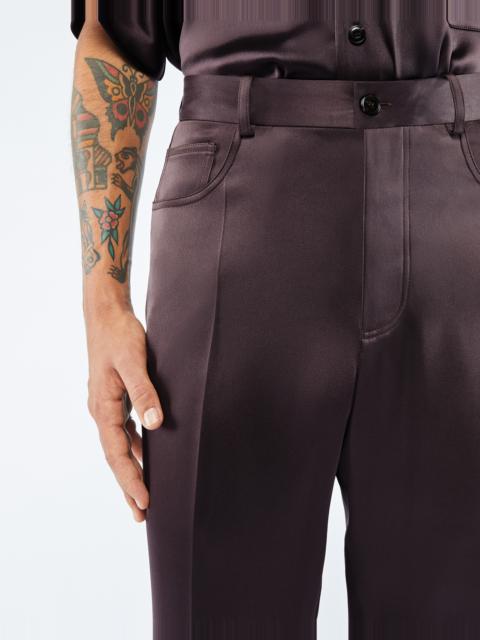MACEN - Slip satin pants - Coffee bean