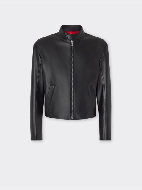 Nappa leather biker jacket