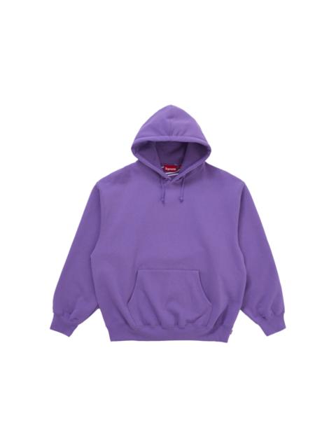 Supreme Satin Appliqué Hooded Sweatshirt (FW25) Violet
