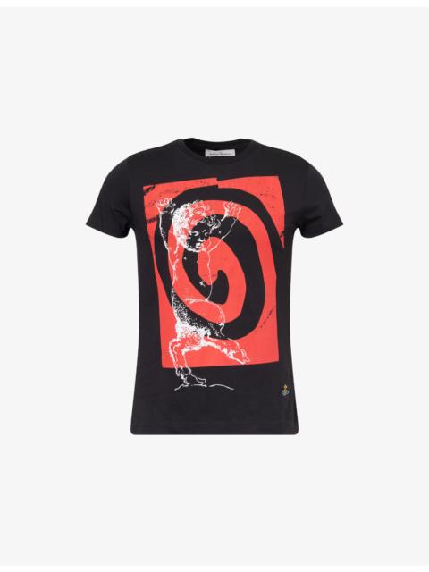 Swirl Peru' Crewneck Cotton T-Shirt