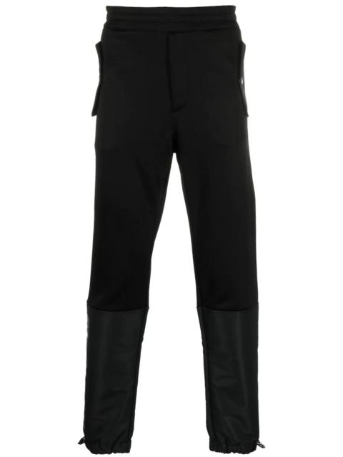 panelled tapered track pants