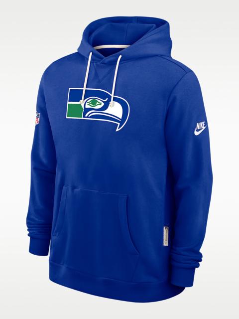 Seattle Seahawks Alt Offensive Set Play Sideline Men's Nike Dri-FIT NFL Pullover Hoodie