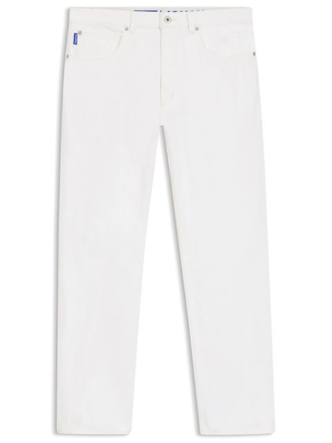 REGULAR-FIT JEANS IN WHITE DENIM