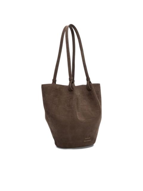 Doyle circular leather tote bag