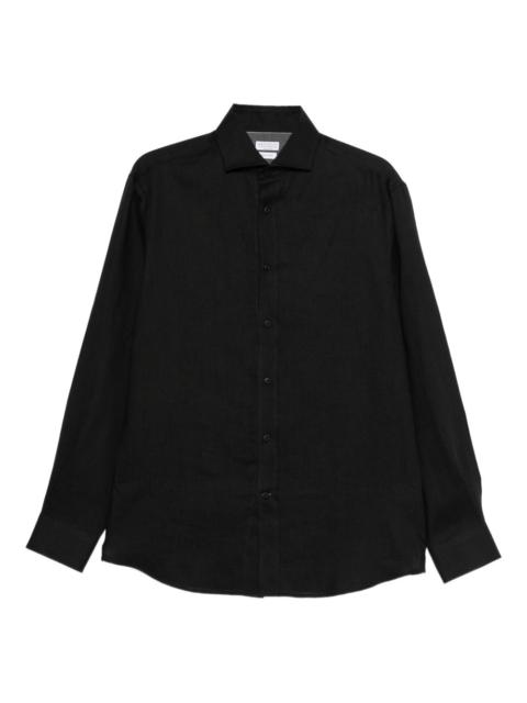 buttoned long-sleeved shirt