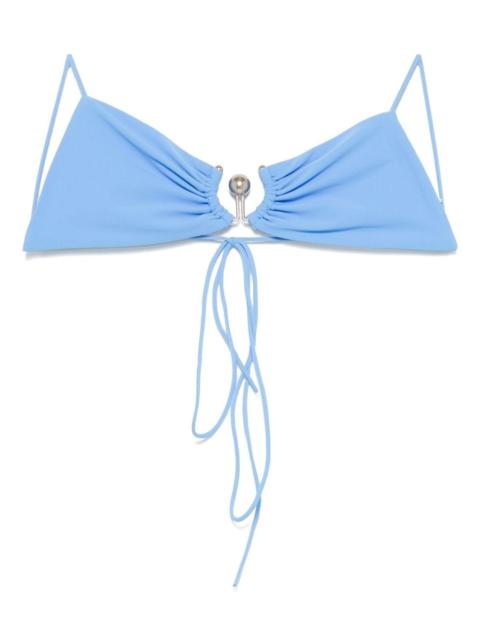 ruched orbit bikini top