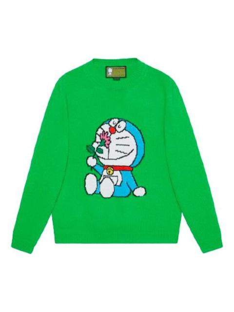 (WMNS) Gucci x Doraemon Wool Crewneck Sweater 'Green' 655654-XKBVZ-3319