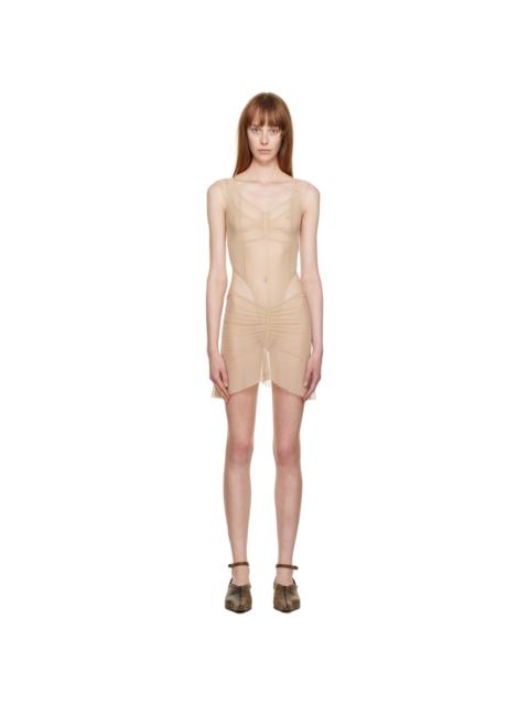 Beige Celest Minidress