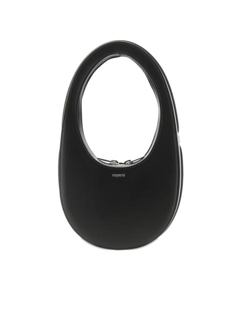 mini Swipe oval-frame leather tote bag