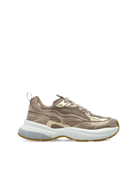 metallic mesh sneakers