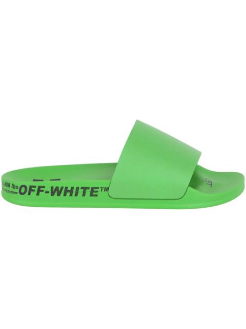 Off-White Industrial Belt Slides Green Black