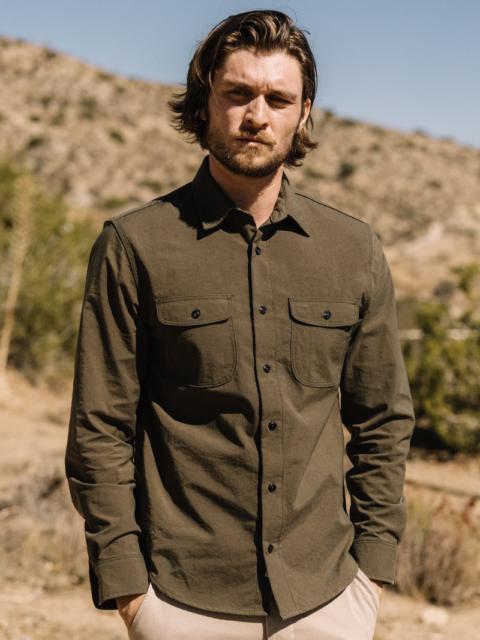 The Brace Shirt Oxford Water Repellent - Military Green
