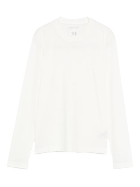 long-sleeve crew-neck top