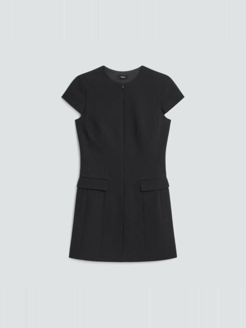 Zip Mini Dress in Good Wool