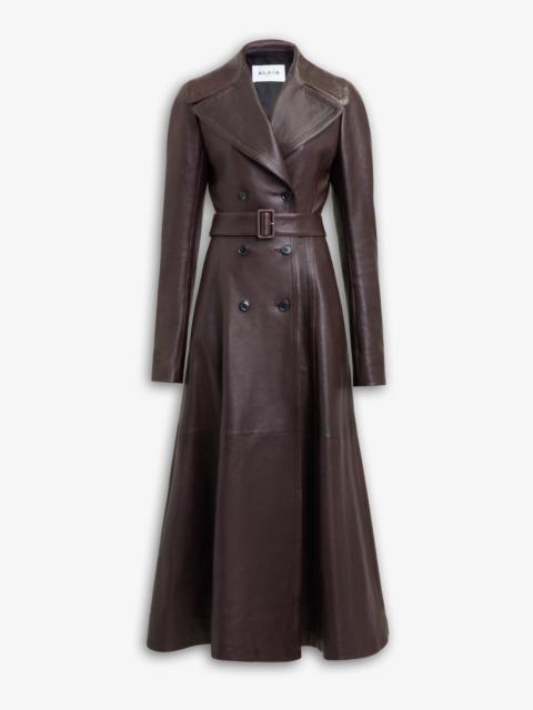 LONG FADED NAPPA COAT