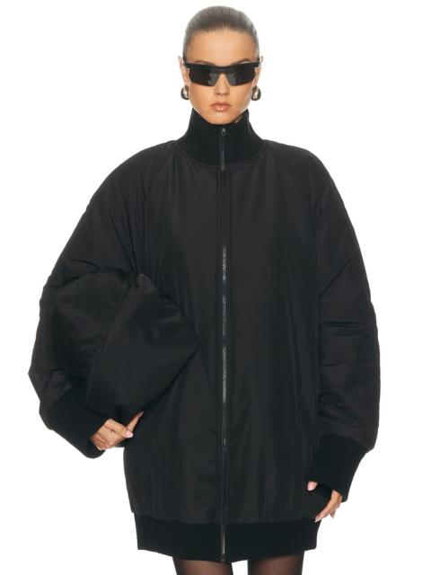 Oversized Turtleneck Bomber Jacket