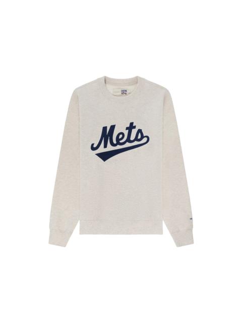 Aime Leon Dore x New York Mets Chainstitch Crewneck Sweatshirt Oatmeal Grey