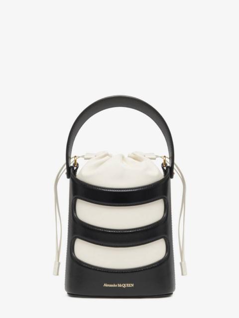 Women's The Rise Mini Bucket in Black/soft Ivory