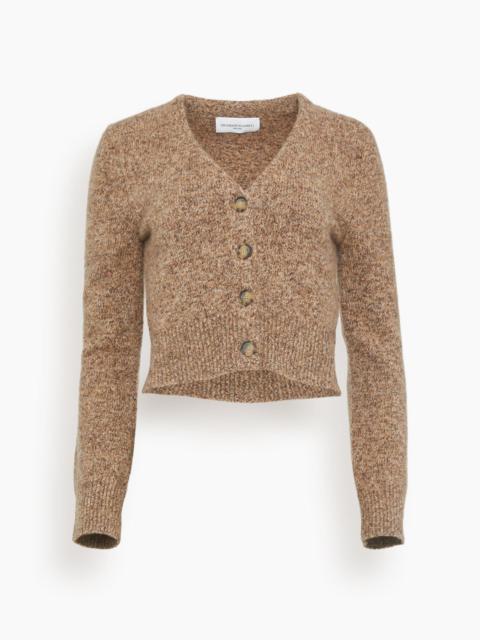 Sloane Cardigan Sweater in Marled Brown