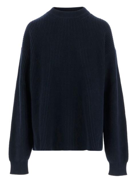 ribbed crewneck sweater