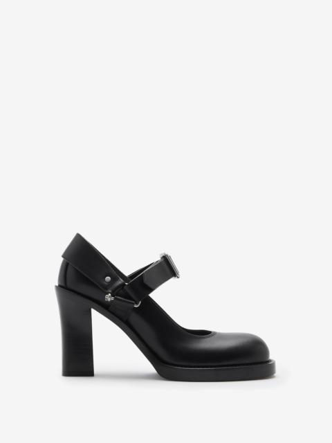 Leather Stirrup Pumps