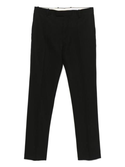 low-rise tailored trousers