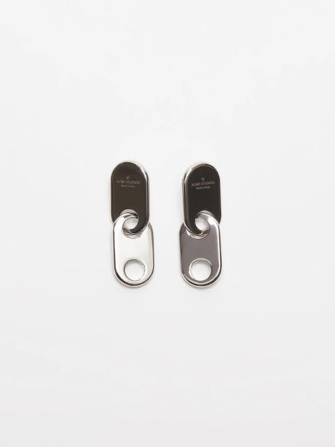 Chain lock earring - Silver