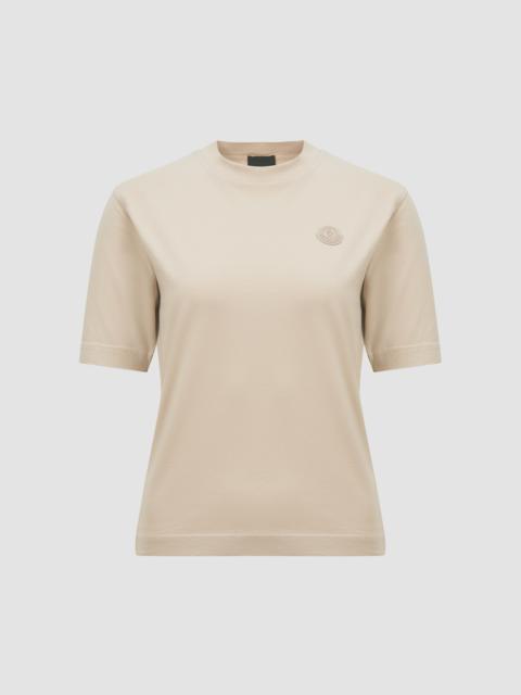 Silicone Logo Patch Cotton T-Shirt