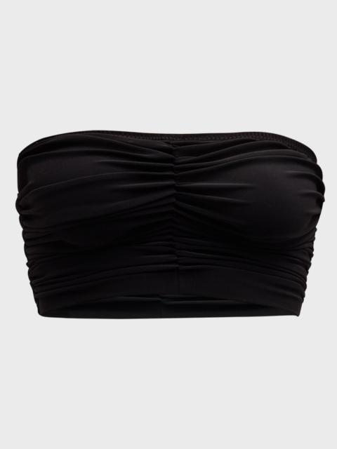 Cropped Slinky Bra Bikini Top