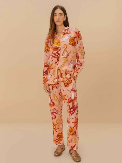 Pink Nautical Wonder Pajama Pants