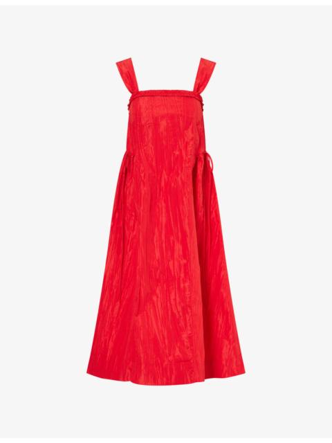 Elina Woven Midi Dress