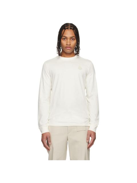 Off-White Leather Logo Long Sleeve T-shirt