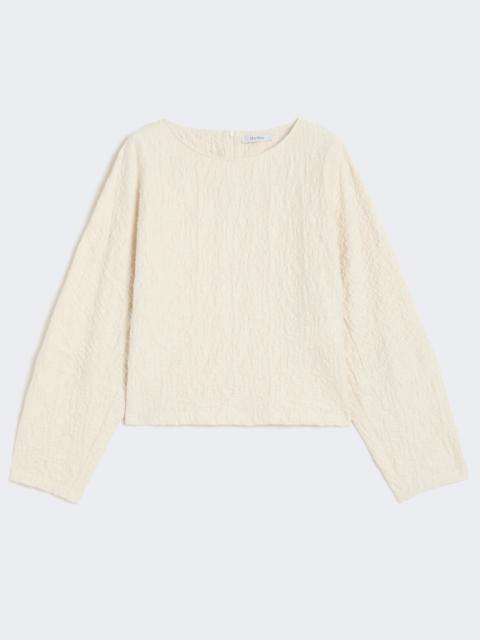 PEPAIA Jersey crew-neck blouse