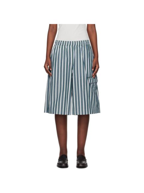 Green Poplin Basketball Shorts