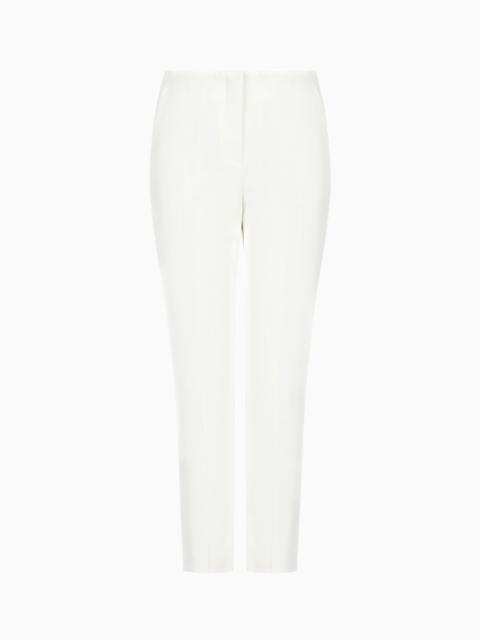 Stretch gabardine 7/8 trousers