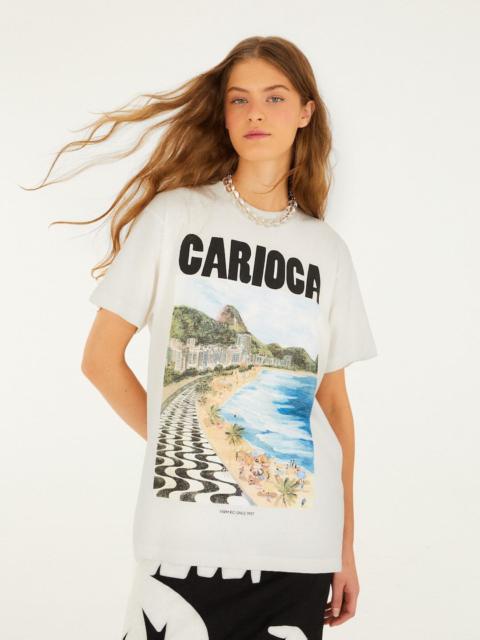 Off-White Landscape Carioca Organic Cotton Relaxed T-Shirt