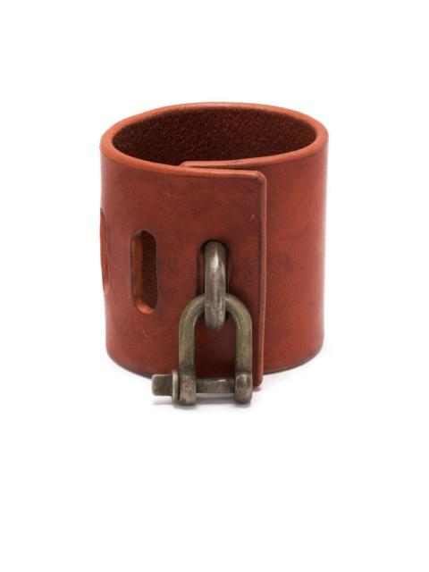 Restraint Charm leather bracelet