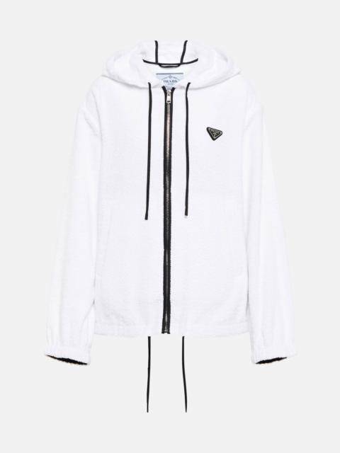 Zip-up cotton hoodie