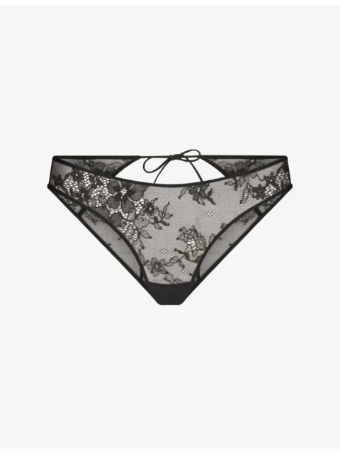 Peek-A-Boo Ultra Fine Lace Bikini Briefs