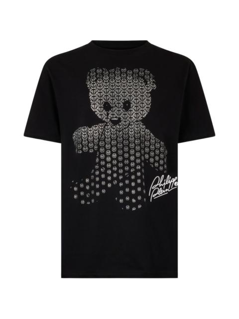 rhinestone-teddy T-shirt