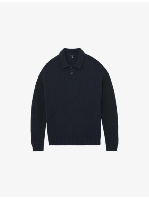 Elm Long-Sleeved Wool-Blend Polo Jumper
