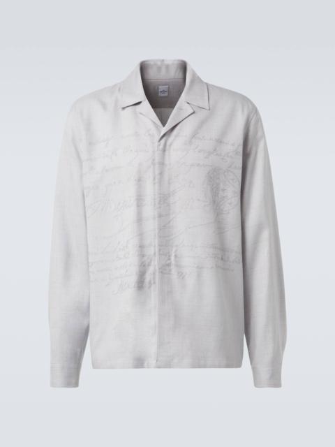 Scritto embroidered overshirt