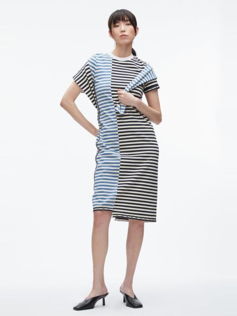 Patchwork Stripe T-shirt Dress